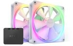 NZXT F140 RGB Twin Pack - 2x 140mm PWM RGB-L&uuml;fter + Hub - Wei&szlig;