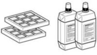 Geberit Kohlefilter-Set + Aquaclean Duscharmreiniger 2-tlg