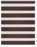 Lichtblick Doppelrollo Blickdicht ohne Bohren Dunkelbraun 90 cm x 150 cm (B x L)