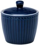 GreenGate Porzellan-Zuckertopf, Alice Dark Blue