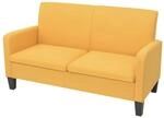 vidaXL Sofa 2-Sitzer 135x65x76 cm Gelb