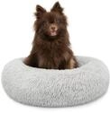 lionto Donutbett f&uuml;r Hunde und Katzen, Flauschiges Hundebett rund f&uuml;r kleine und