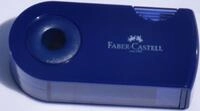 FABER-CASTELL 182701 - Doppelspitzdose Sleeve, rot und blau sortiert, keine