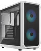Fractal Design Focus 2 RGB White -Tempered Glass Clear Tint - Mesh Front – Two 140