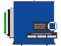 Walimex Pro Roll-Up Panel 210x220cm Fotohintergrund Blau I portable,...