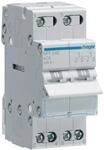 Hager SFT240 Wechselschalter 2-polig 2P 40A mittig Aus Fusskontakt oben ( SFT 240 )