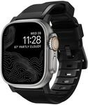 NOMAD Strap Rugged V2 black Connector silver | strapazierf&auml;higes Uhrenarmband aus