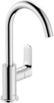 hansgrohe Rebris S - Waschtischarmatur mit Zugstange und Ablauf, schwenkbar,