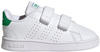 adidas Unisex Kinder Advantage Sneakers, Ftwr White/Green/Core Black, 19 EU
