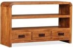 vidaXL TV-Schrank Massivholz Akazie 90x30x55 cm