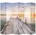 vidaXL Raumteiler klappbar 228 x 170 cm See mit Steg