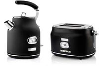 Westinghouse Retroline Fr&uuml;hst&uuml;ck-Set Schwarz, Toaster & Wasserkocher, 1.7 Liter,