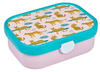 Mepal Brotdose Kinder - Bento Box Kinder - Brotdose Kinder mit Fächern & Gabel -