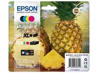 Epson Orginal 604 Tinte Ananas Multipack 4-farbig schwarz XL, CMY Standard...