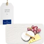 Villeroy & Boch - Manufacture Rock Blanc Servierplatte Wei&szlig;, Sp&uuml;lmaschinenfest,