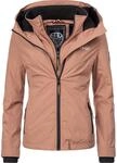 MARIKOO leicht gef&uuml;tterte Damen &Uuml;bergangsjacke kurze Sommerjacke mit kuscheligem