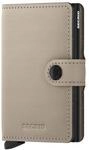 Secrid Miniwallet Matte Kartenhalter aus echtem Leder und Aluminium, Ma&szlig;e: 65 x 102