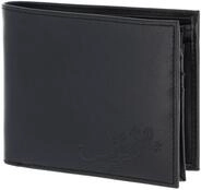 Oxmox Leder Geldb&ouml;rse Leather RFID Protect Querscheinb&ouml;rse Lizard Embossed Black