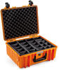 B&W Transportkoffer Outdoor - Typ 6000 Orange - mit variabler Facheinteilung -