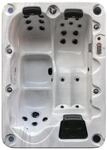 CANADIAN SPA CO. Montreal Outdoor Hot Tub 3 Personen, 213x150x78 cm, eckig, mit