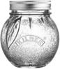 KILNER Marmeladenglas mit Deckel in Orangenform | 400 ml | Metall- Deckel | für