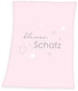 Klaus Herding GmbH Baby Best Microfaserflausch-Decke, Polyester, Rosa, 75 x 100 cm