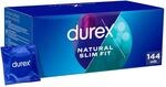 Durex Natural Slim Fit Kondome f&uuml;r Komfort und Sicherheit, 144 Kondome klein