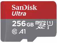 SanDisk Ultra 256 GB microSDXC UHS-I-Karte für Chromebook mit SD-Adapter (Für