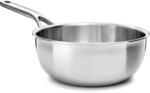 KitchenAid MultiPly 3PLY Stainless Steel PFAS-freie Kochpfanne, 20 cm/2,36 L,