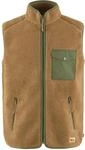 Fj&auml;llr&auml;ven Herren Vardag Pile Fleece Weste, Buckwheat Brown/Laurel Green, S