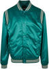 Urban Classics Herren Satin College Jacket Jacke, Green, XL