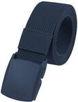 Brandit Stoffg&uuml;rtel mit Kunststoff-Schnalle, Navy
