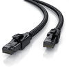 CSL - CAT 8.1 Netzwerkkabel 40 Gbits - 3m - Baumwollmantel - Black Series - LAN Kabel