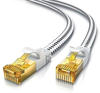 CSL - 20m CAT 7 Netzwerkkabel Flach 40 Gbits - Baumwollmantel - LAN Kabel Patchkabel