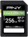 PNY 256GB EliteX-PRO 90 Klasse 10 U3 V90 UHS-II SD Flash Speicherkarte