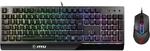 MSI PERIPHERIQUE Gaming Vigor GK30 Combo, S11-04FR601-CLA, Schwarz