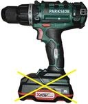 Parkside Akku- Bohrschrauber PABS 20- Li X20V im Transportkoffer (ohne Akku und