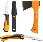 Fiskars Camping-Set, Freizeitbeil X5-XXS, 23 cm, Xtract Hands&auml;ge SW73 | F&uuml;r