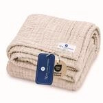 nordic coast company Musselin Decke Baby [80 x 80 cm] &ndash; Musselindecke 
