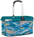 anndora Einkaufskorb 22 Liter &ndash; stabiler Mutti Korb mit umklappbarem Griff &