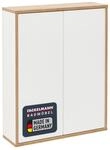 FACKELMANN Finn H&auml;ngeschrank Wei&szlig; im Retrostil, 60 cm breit, mit Push-to-Open