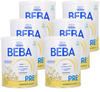 BEBA Nestlé BEBA Pre Anfangsmilch, Anfangsnahrung von Geburt an, 6er Pack (6 x 800g)