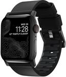 NOMAD Modern Strap Black Connector Black Active Leather Pro strapazierf&auml;higes