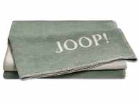 JOOP! Plaid UNI-Doubleface | Jade-Silber - 150 x 200