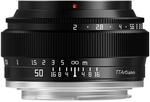 TTArtisan 50mm F2 Full Frame Manual Camera Lens Compact Design Light Weight...