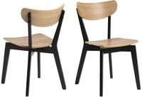 AC Design Furniture Roxanne Esszimmerst&uuml;hle 2er Set, H: 79,5 x B: 45 x T: 55 cm,