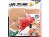 folia 9384 - Adventskalender Red Nose Reindeer, 24 Tüten zum Befüllen und selber