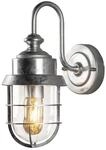 Konstsmide Cerignola Wandleuchte | E27 | galvanisiert | Stahl/klares Glas | 7351-320