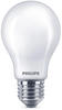 Philips LED Classic E27 WarmGlow Lampe, 100 W, Tropfenform, dimmbar, matt, warmweiß