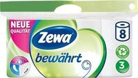 Zewa Toilettenpapier, 3-lagig, Wei&szlig;, 8 Rollen